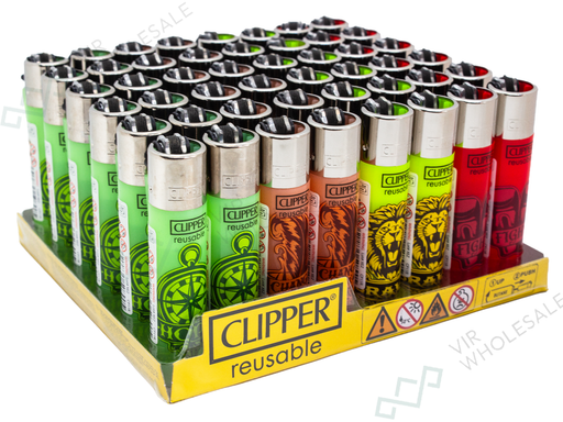 Clipper Classic Lighters SKIN ART (3) 1 X 48 lighters - VIR Wholesale