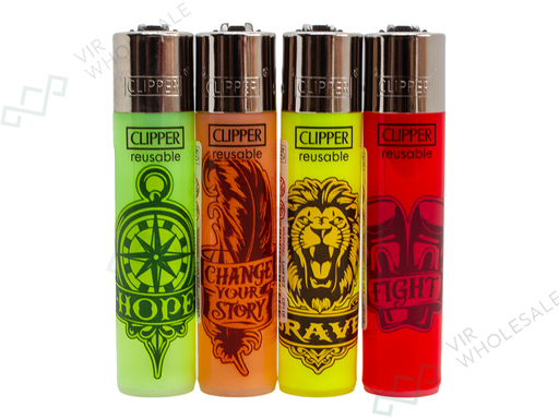 Clipper Classic Lighters SKIN ART (3) 1 X 48 lighters - VIR Wholesale