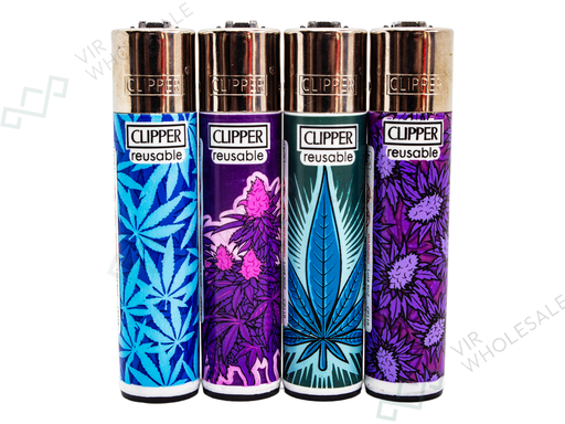 Clipper Classic Lighters UV LEAVES 1 X 48 lighters - VIR Wholesale