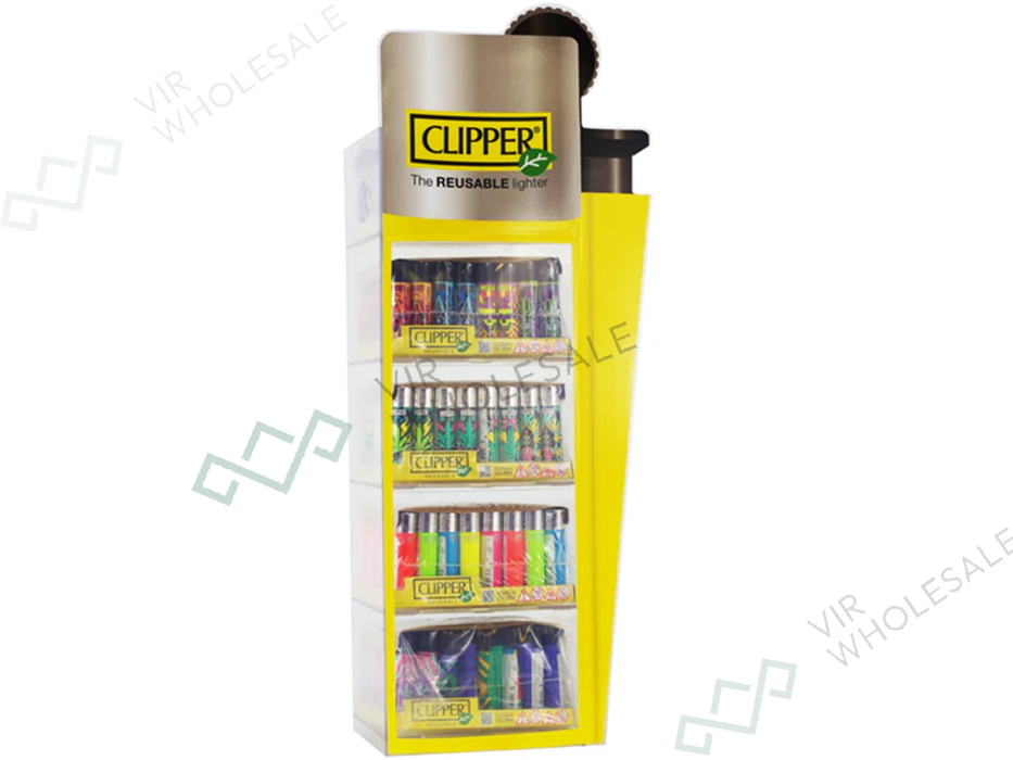 CLIPPER Counter Stand – 4 Tier Carousel Display (144 + 48 Free) – Assorted Designs - VIR Wholesale