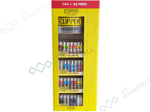 CLIPPER Counter Stand – 4 Tier Carousel Display (144 + 48 Free) – Assorted Designs - VIR Wholesale