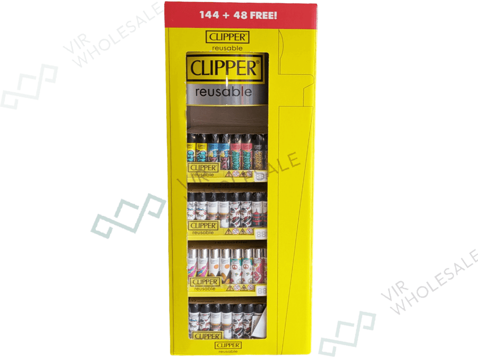 CLIPPER Counter Stand – 4 Tier Carousel Display (144 + 48 Free) – Assorted Designs - VIR Wholesale