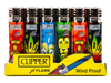CLIPPER Jet Flame Printed – Rasta Design (24 Per Box) - VIR Wholesale