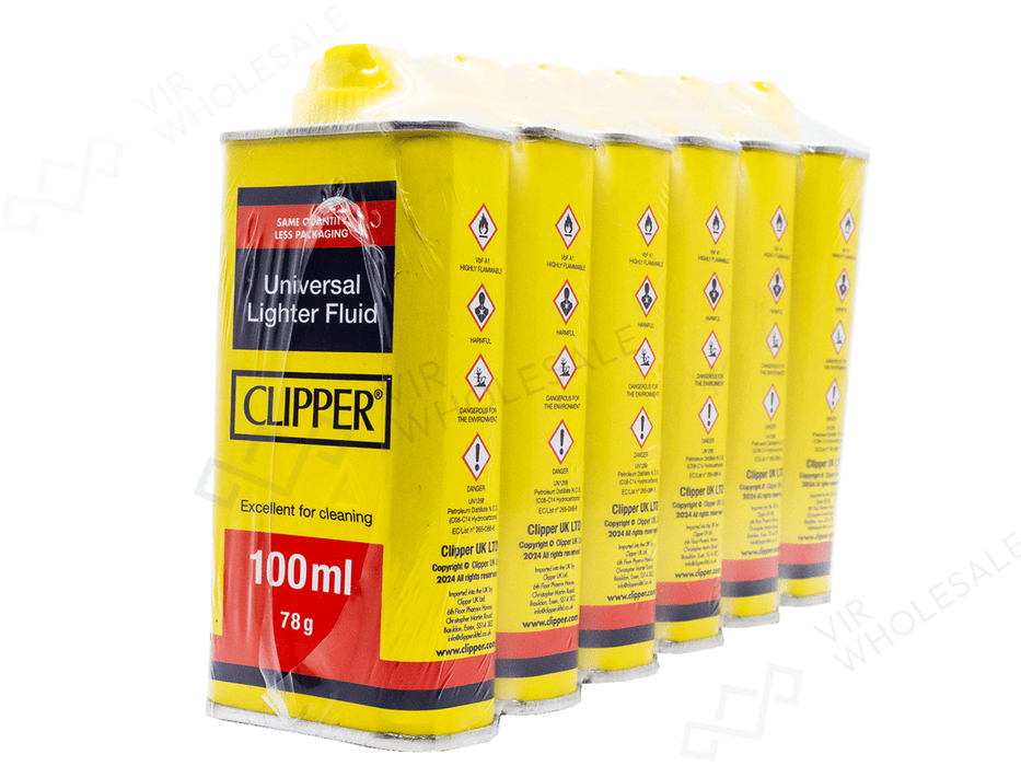 Clipper Lighter Fluid 100ml – 6 Pack (78g) - VIR Wholesale