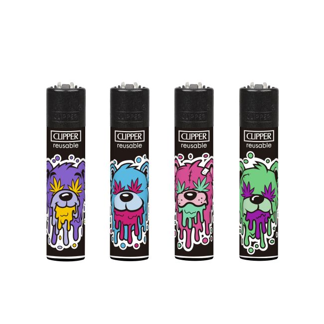 Clipper Lighters | Juicy Bears | Tray of 48 | CLIP48-JUICYBEARS - VIR Wholesale