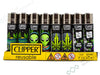 CLIPPER Lighters Printed 48's Various Designs - Alien Leaves - VIR Wholesale