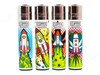 CLIPPER Lighters Printed 48’s Various Designs – Astro Weed 3 4/4 - VIR Wholesale