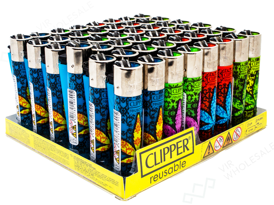CLIPPER Lighters Printed 48's Various Designs – Baroque Grass - VIR Wholesale