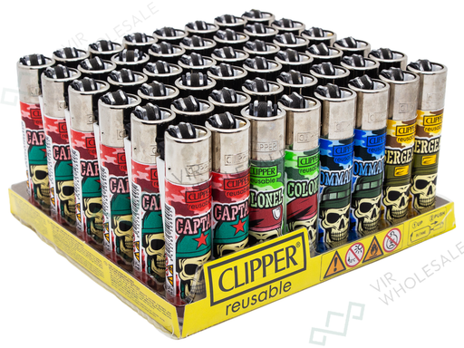 CLIPPER Lighters Printed 48’s Various Designs – Battle Field - VIR Wholesale