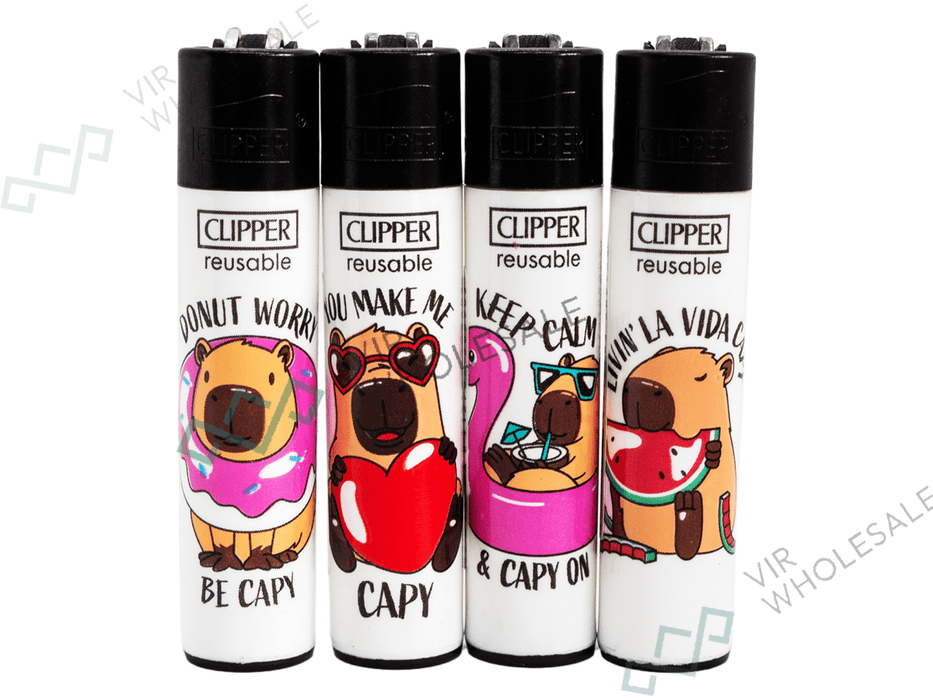 CLIPPER Lighters Printed 48’s Various Designs – Be Capy - VIR Wholesale