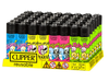 CLIPPER Lighters Printed 48’s Various Designs – Bear Skulls - VIR Wholesale