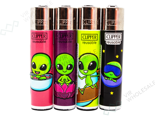 CLIPPER Lighters Printed 48's Various Designs – Cosmo Crazy - VIR Wholesale