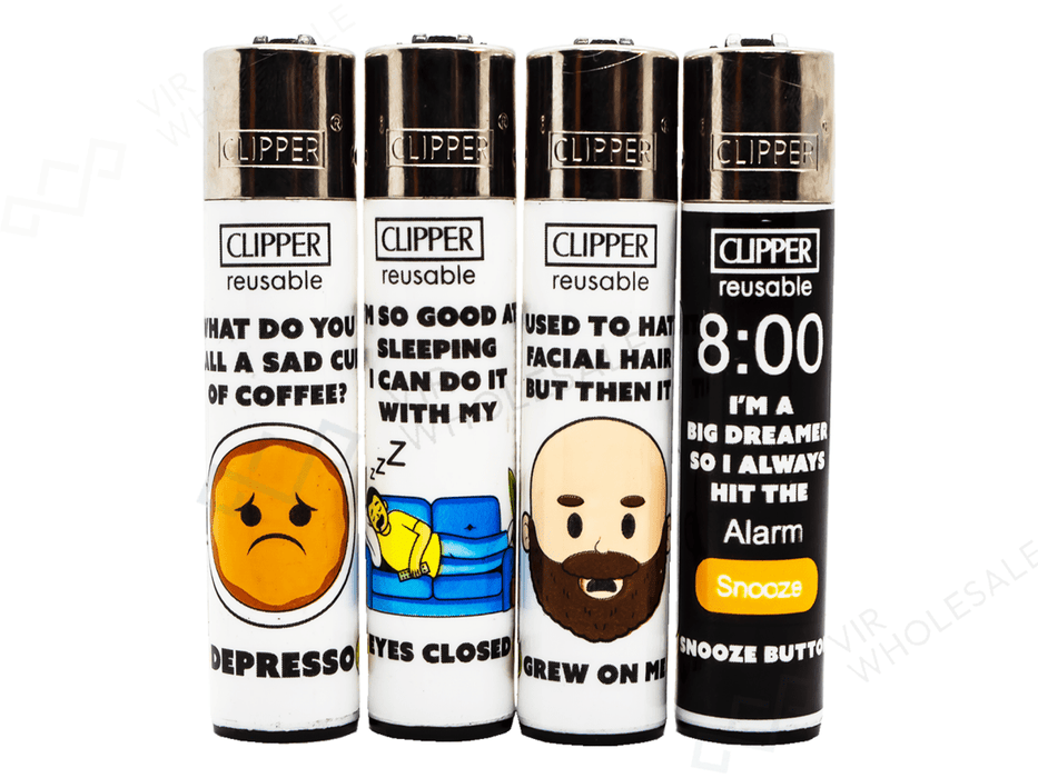 CLIPPER Lighters Printed 48's Various Designs – Dad Joke - VIR Wholesale