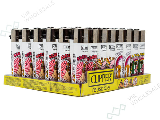 CLIPPER Lighters Printed 48's Various Designs - Desert Life - VIR Wholesale