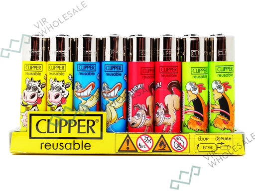 CLIPPER Lighters Printed 48's Various Designs - Duck Designs - VIR Wholesale