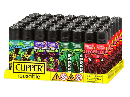 CLIPPER Lighters Printed 48’s Various Designs – Enchanted Smoke - VIR Wholesale