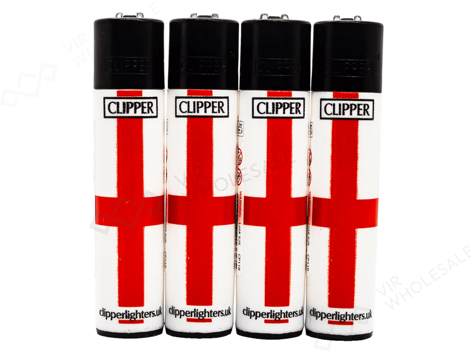 CLIPPER Lighters Printed 48's Various Designs – England Flag - VIR Wholesale