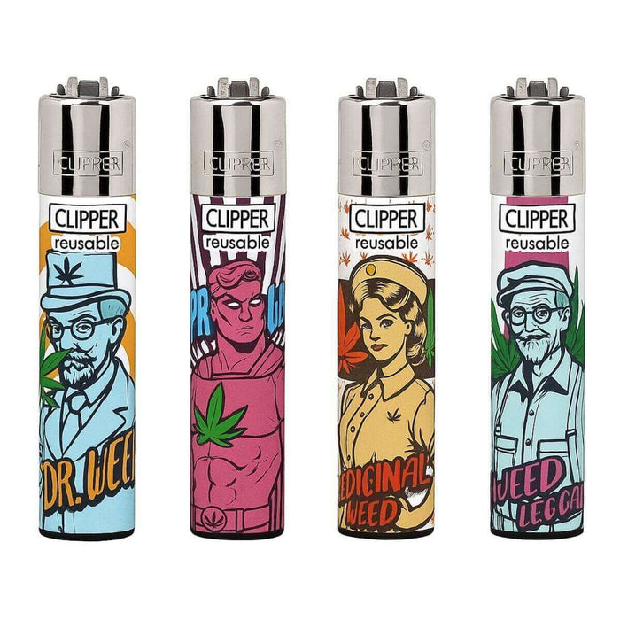CLIPPER Lighters Printed 48’s Various Designs – Family Weed 4/4 - VIR Wholesale