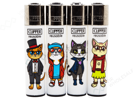 CLIPPER Lighters Printed 48’s Various Designs – Feline Fashion - VIR Wholesale