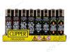 CLIPPER Lighters Printed 48's Various Designs - Fire Words - VIR Wholesale