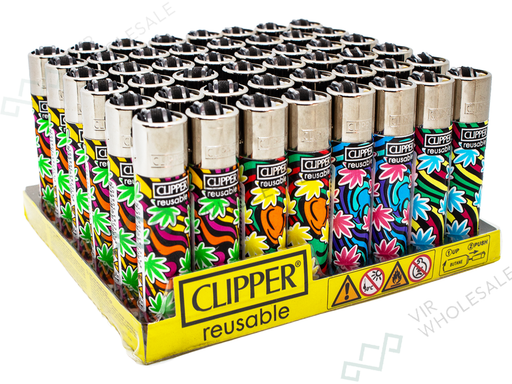 CLIPPER Lighters Printed 48's Various Designs – Flow Grass - VIR Wholesale