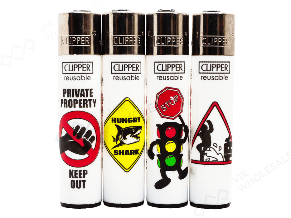 CLIPPER Lighters Printed 48's Various Designs – Forbidden Symbol - VIR Wholesale