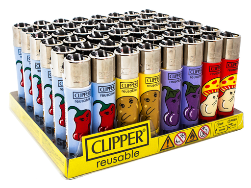 CLIPPER Lighters Printed 48's Various Designs – Fruit & Veg - VIR Wholesale