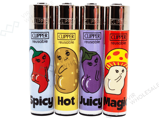 CLIPPER Lighters Printed 48's Various Designs – Fruit & Veg - VIR Wholesale