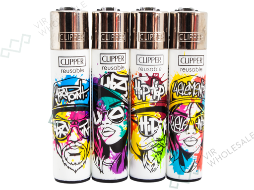 CLIPPER Lighters Printed 48’s Various Designs – Graffiti Soul - VIR Wholesale