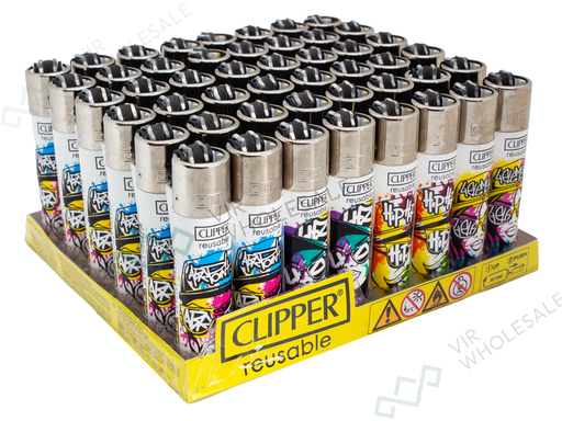 CLIPPER Lighters Printed 48’s Various Designs – Graffiti Soul - VIR Wholesale