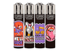 CLIPPER Lighters Printed 48’s Various Designs – Groovy World 3 - VIR Wholesale