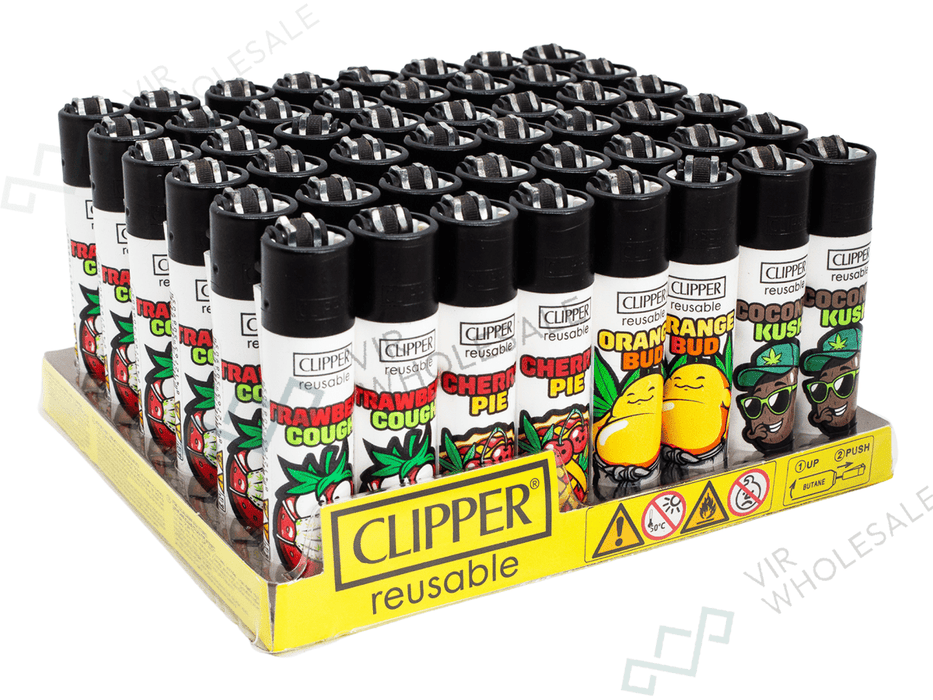 CLIPPER Lighters Printed 48’s Various Designs – High Tropicool - VIR Wholesale