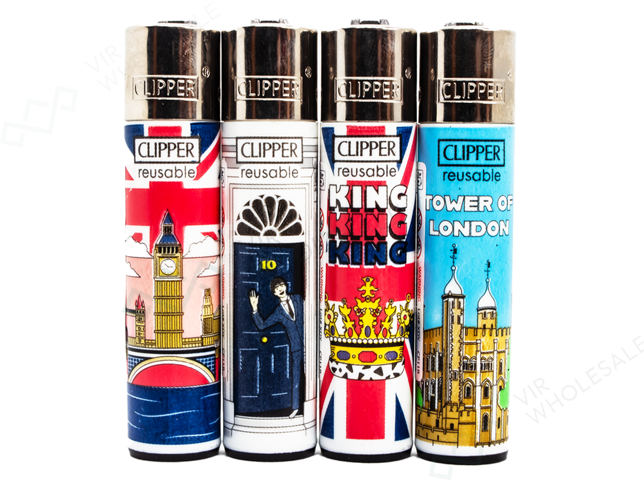 CLIPPER Lighters Printed 48's Various Designs – London - VIR Wholesale