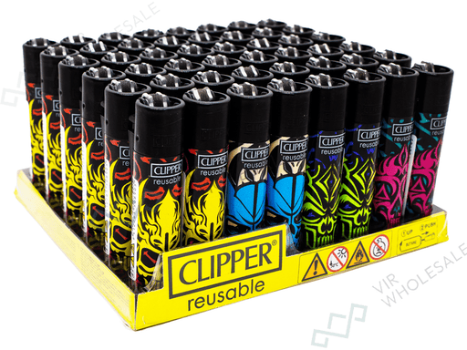 CLIPPER Lighters Printed 48's Various Designs – Made In Skulls - VIR Wholesale