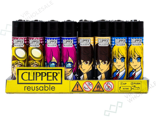 CLIPPER Lighters Printed 48's Various Designs - Magna - VIR Wholesale