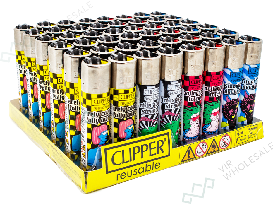 CLIPPER Lighters Printed 48's Various Designs – Marble Statues - VIR Wholesale