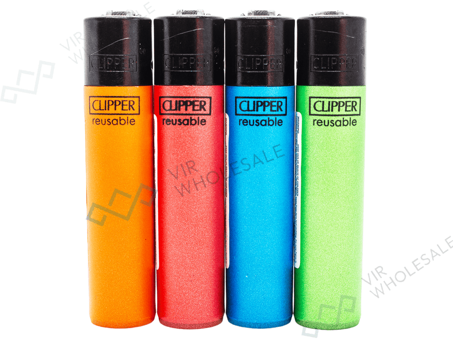CLIPPER Lighters Printed 48's Various Designs – Metallic Mix - VIR Wholesale