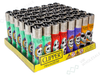 CLIPPER Lighters Printed 48’s Various Designs – Mirror Skull - VIR Wholesale