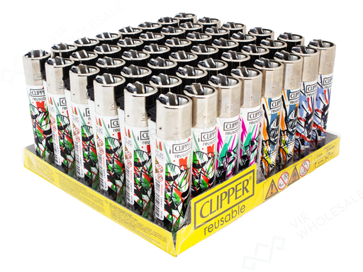 CLIPPER Lighters Printed 48’s Various Designs – Motor Sports 2 4/4 - VIR Wholesale