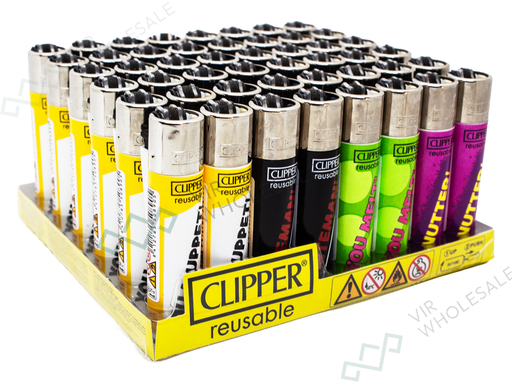 CLIPPER Lighters Printed 48's Various Designs – Naughty Words 10 - VIR Wholesale