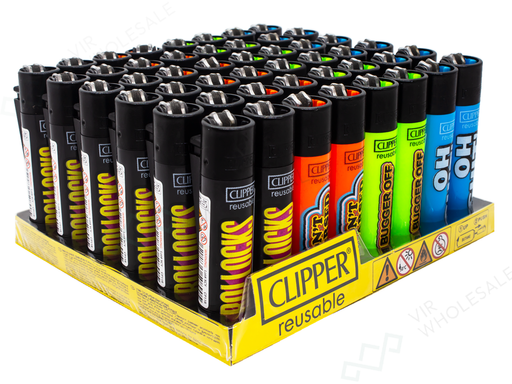 CLIPPER Lighters Printed 48's Various Designs – Naughty Words - VIR Wholesale