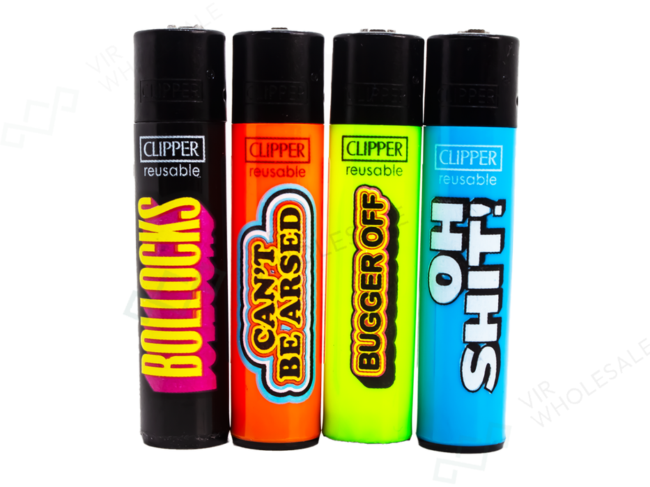 CLIPPER Lighters Printed 48's Various Designs – Naughty Words - VIR Wholesale