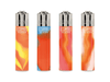 CLIPPER Lighters Printed 48’s Various Designs – Orange Nebula - VIR Wholesale