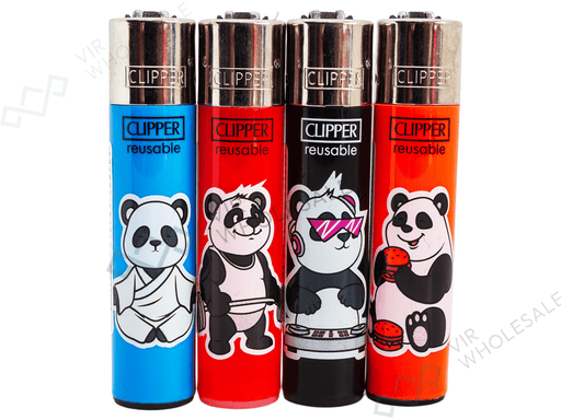 CLIPPER Lighters Printed 48’s Various Designs – Panda Daily - VIR Wholesale
