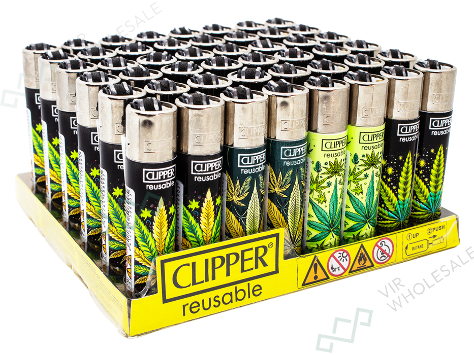 CLIPPER Lighters Printed 48's Various Designs – Pure Leaves - VIR Wholesale