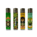 CLIPPER Lighters Printed 48’s Various Designs – Rasta Leaves 4/4 - VIR Wholesale