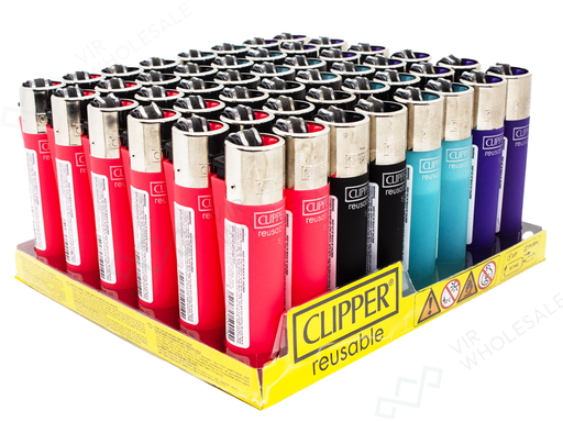 CLIPPER Lighters Printed 48's Various Designs – Soft Touch - VIR Wholesale