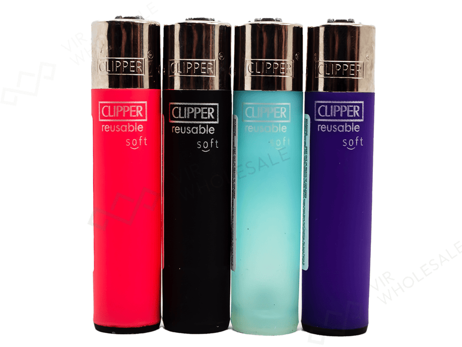 CLIPPER Lighters Printed 48's Various Designs – Soft Touch - VIR Wholesale