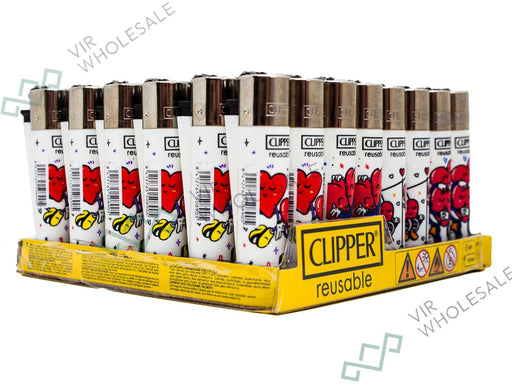 CLIPPER Lighters Printed 48's Various Designs - Sun Is Shinning - VIR Wholesale