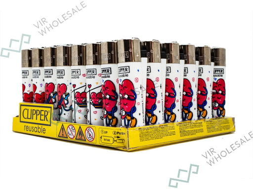 CLIPPER Lighters Printed 48's Various Designs - Sun Is Shinning - VIR Wholesale